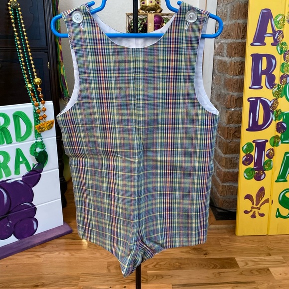 Banbury Cross Toddler Boys Plaid Shortall 4T - Picture 6 of 7